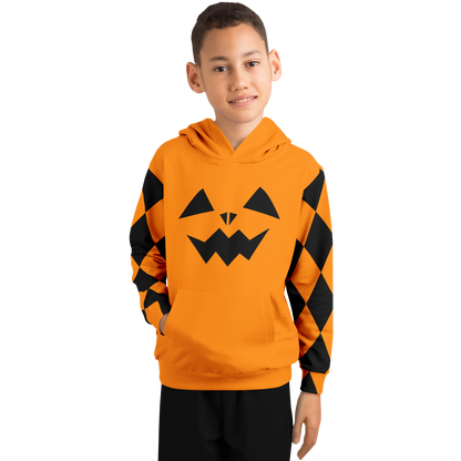 Youth Jack O' Lantern Hoodie - Orange