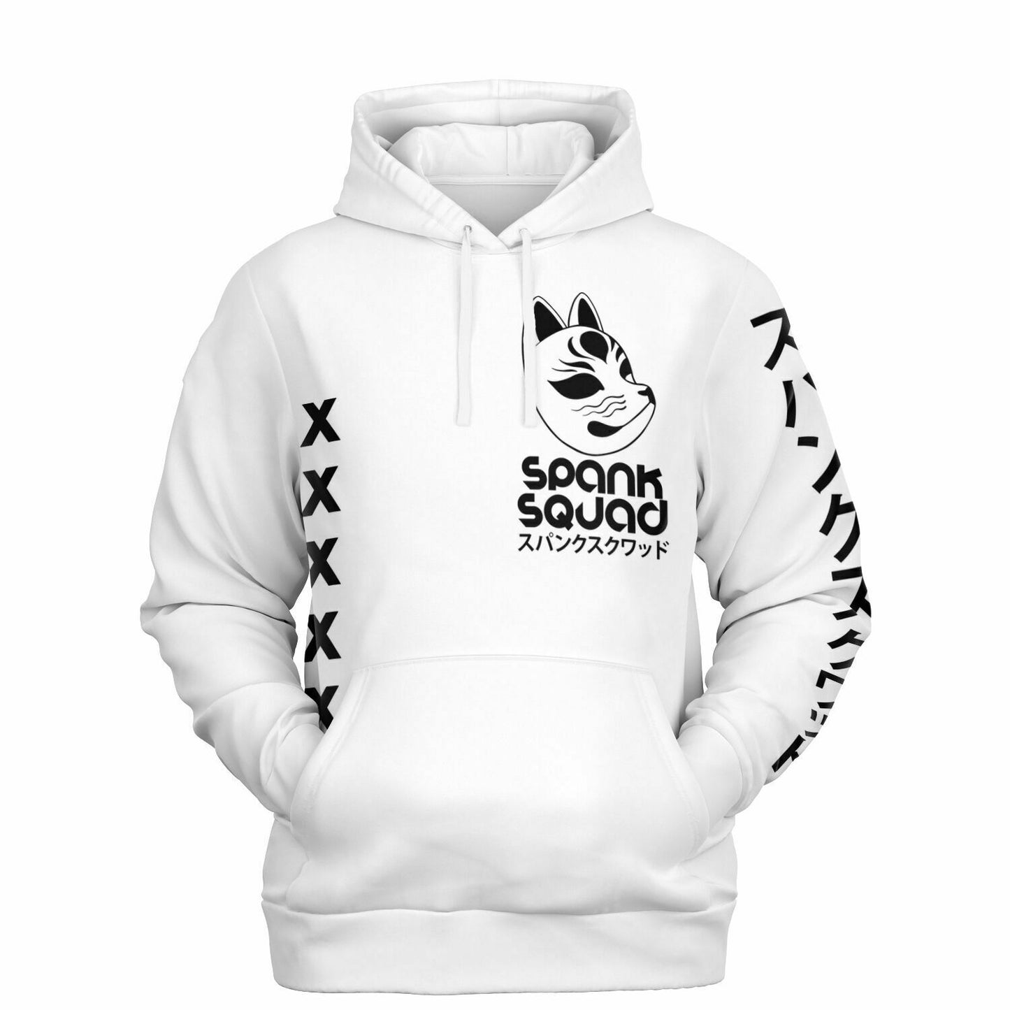 Adult SpankQueen ' Black Kitsune' Fashion Hoodie