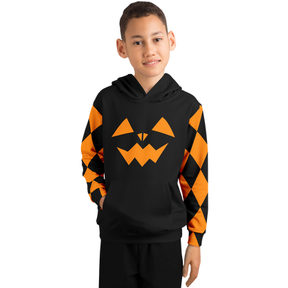 Youth Jack O' Lantern Hoodie - Black