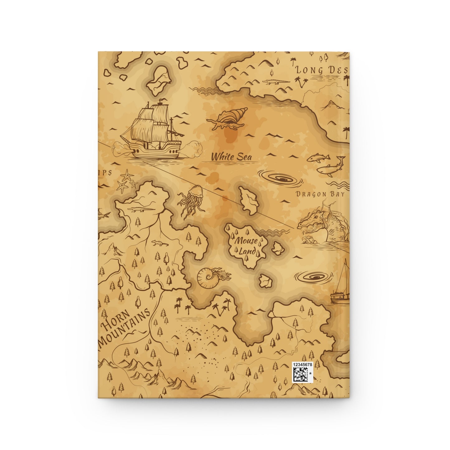 GU 'Pirates Map' Hardcover Notebook