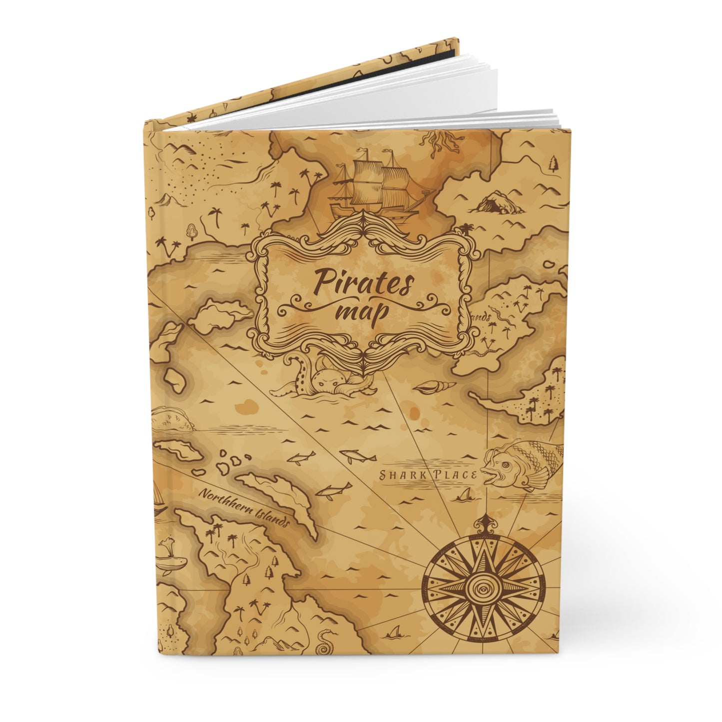 GU 'Pirates Map' Hardcover Notebook