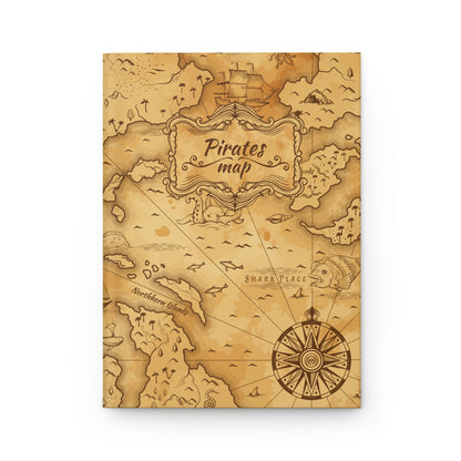 GU 'Pirates Map' Hardcover Notebook