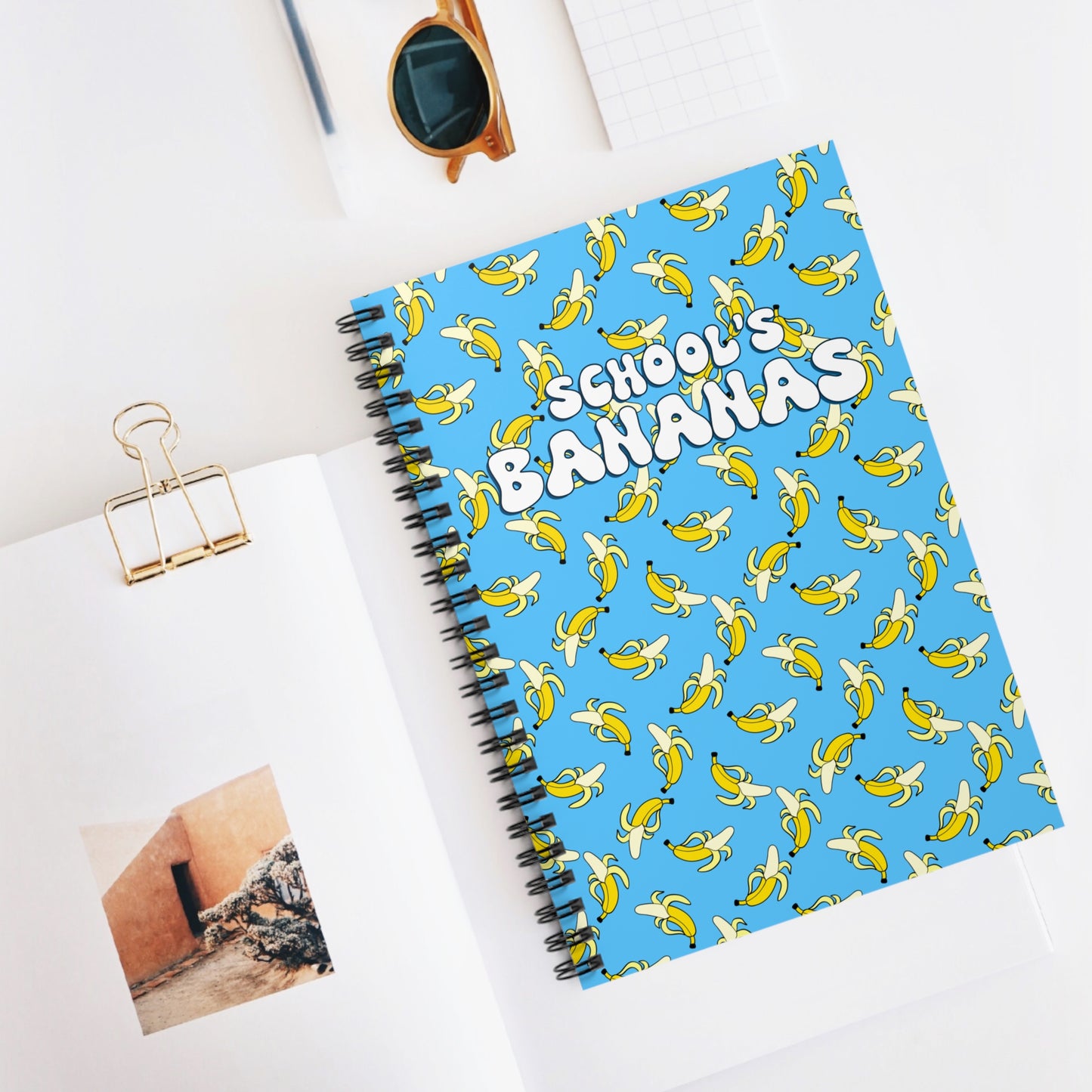 GU 'School's Banana's' Spiral Notebook