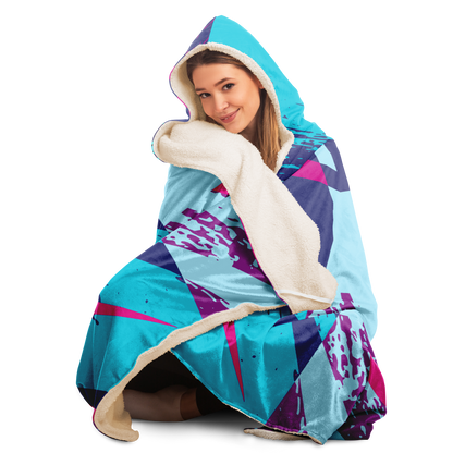 Adult Baldoziot 'Aqua Splash' Hooded Blanket