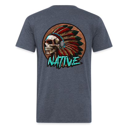 Native Fitted T-Shirt - heather navy