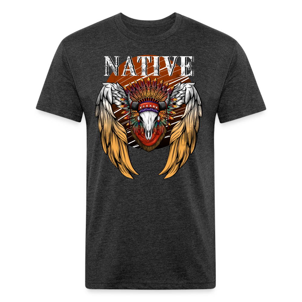 Native Fitted T-Shirt - heather black