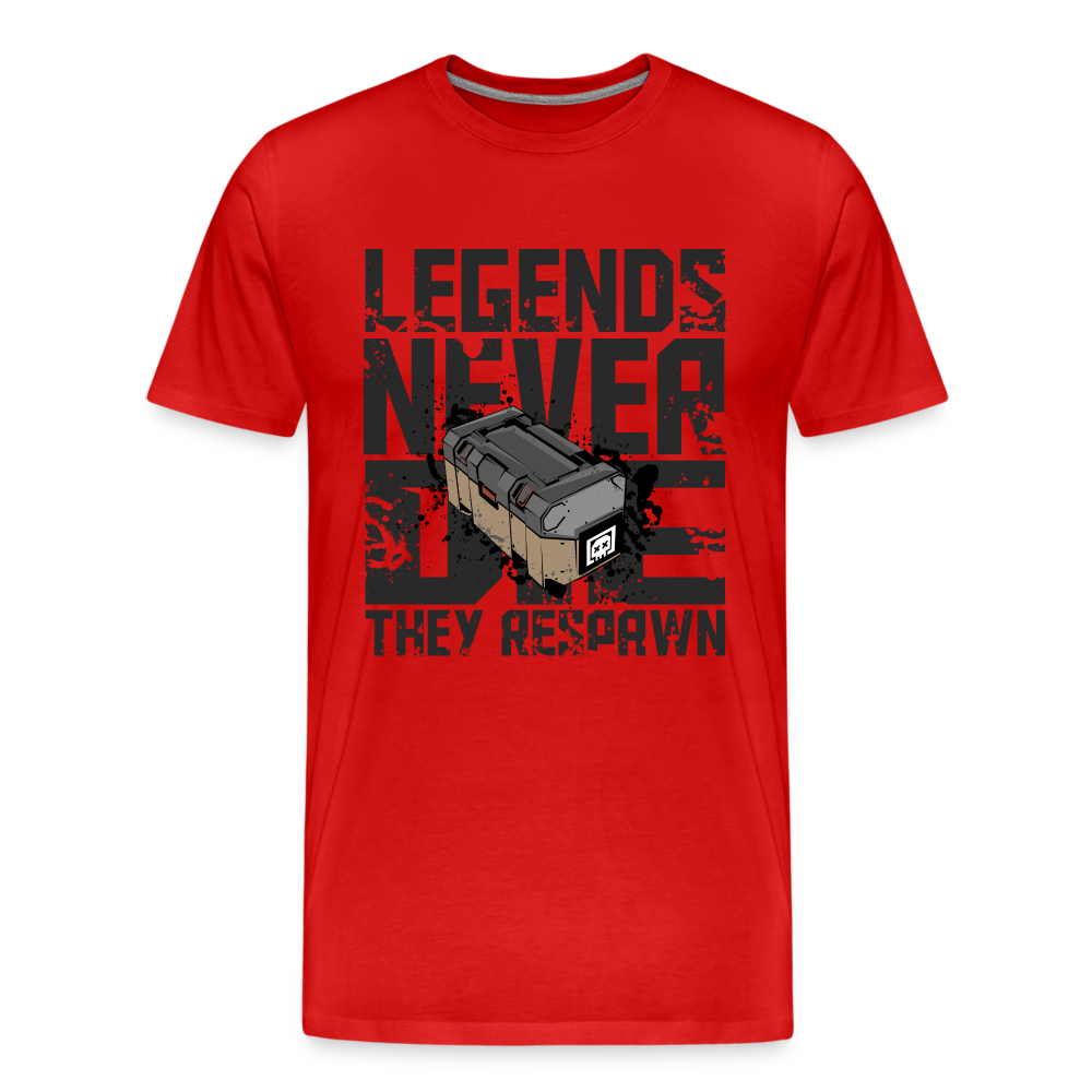 GU 'Legends Never Die' Men’s Premium Organic T-Shirt - red