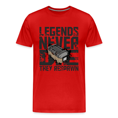 GU 'Legends Never Die' Men’s Premium Organic T-Shirt - red