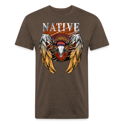 Native Fitted T-Shirt - heather espresso