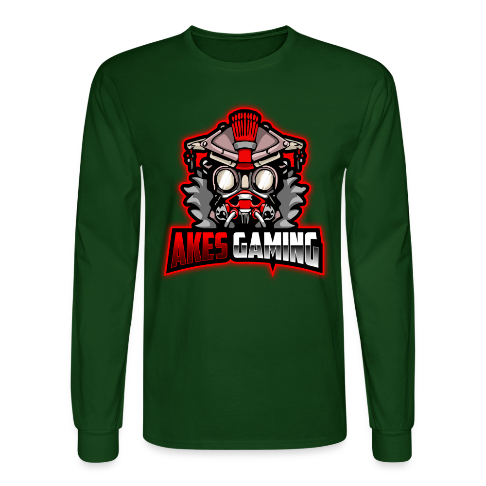 Adult Akes Gaming Logo Long Sleeve T-Shirt - forest green