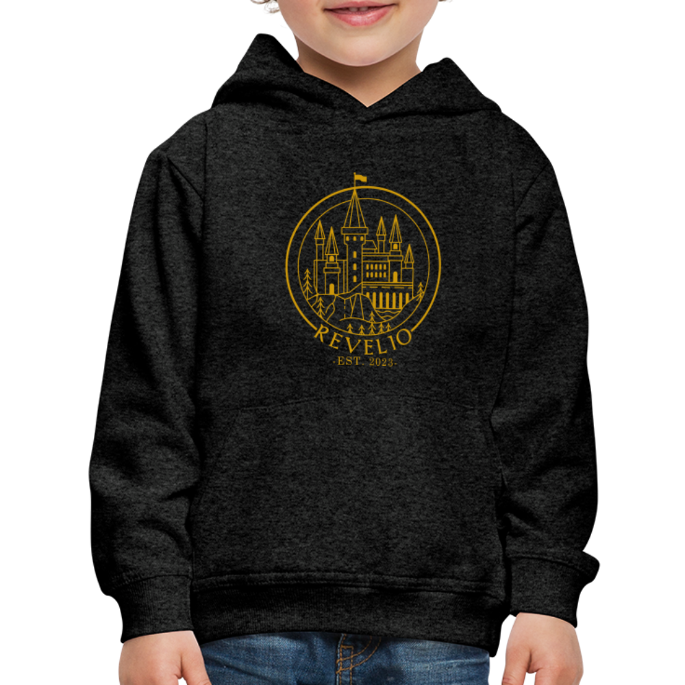 Youth GU Revelio Hoodie - Hufflepuff - charcoal grey