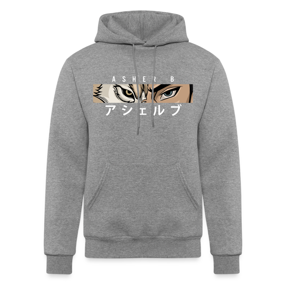 Asher B Champion Unisex Powerblend Hoodie - heather gray