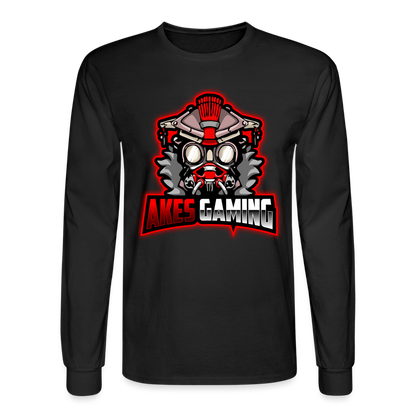 Adult Akes Gaming Logo Long Sleeve T-Shirt - black