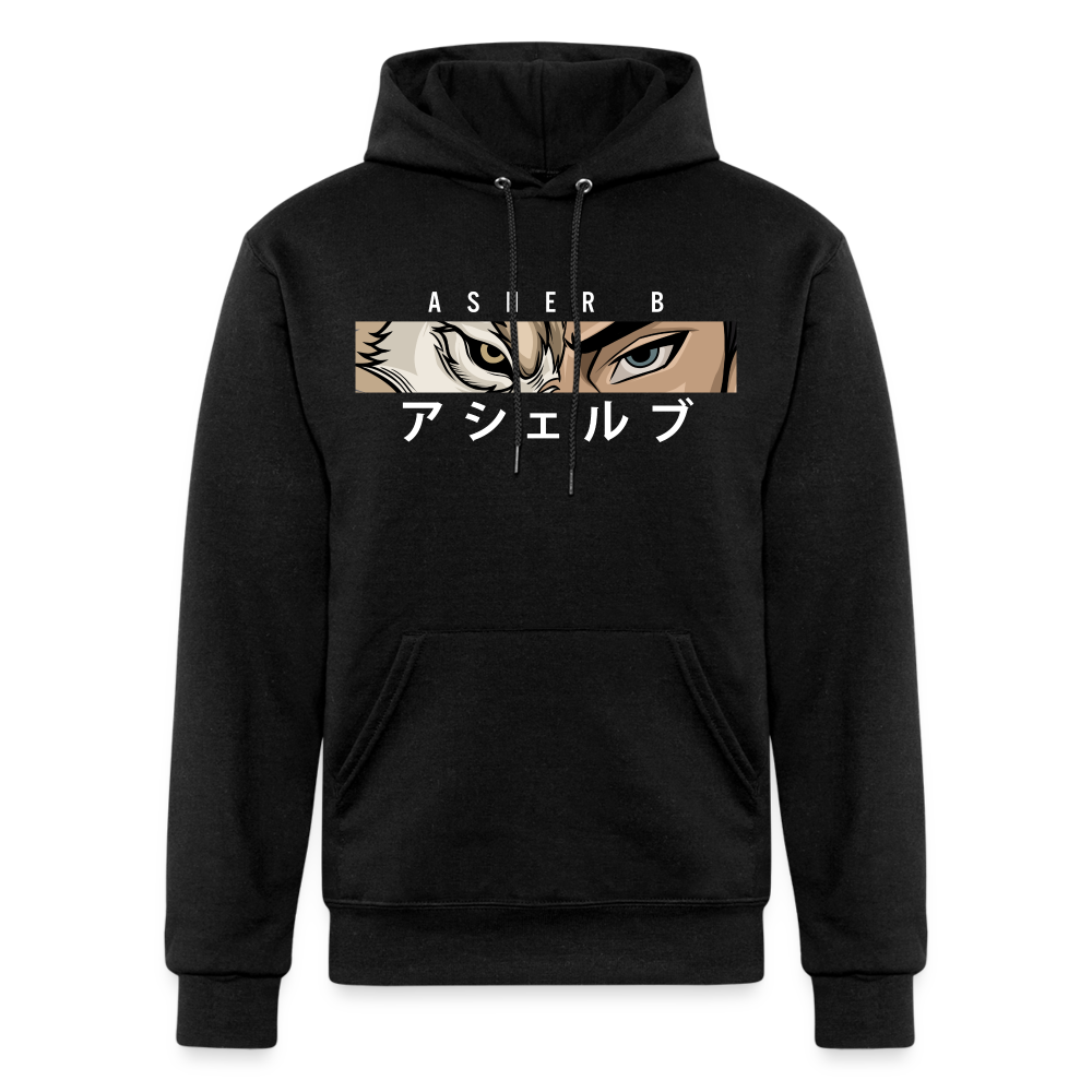 Asher B Champion Unisex Powerblend Hoodie - black