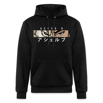 Asher B Champion Unisex Powerblend Hoodie - black