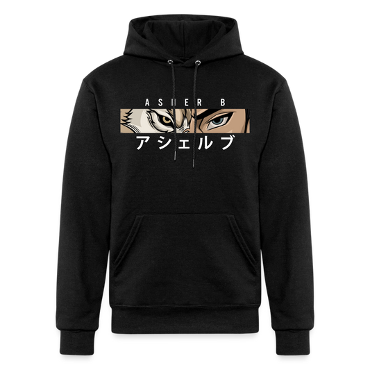 Asher B Champion Unisex Powerblend Hoodie - black