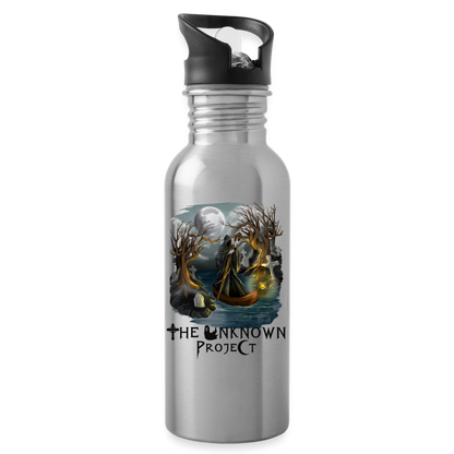 'The Unknown Project' Stainless Steel Water Bottle - silver