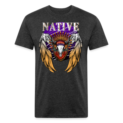 Native Fitted T-Shirt - heather black