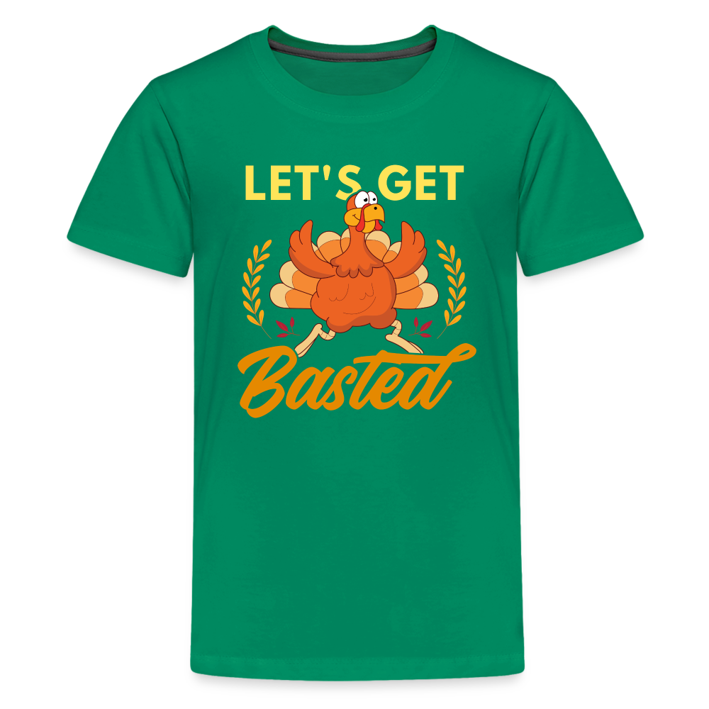 GU 'Let's Get Basted' Youth Premium T-Shirt - kelly green