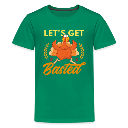 GU 'Let's Get Basted' Youth Premium T-Shirt - kelly green