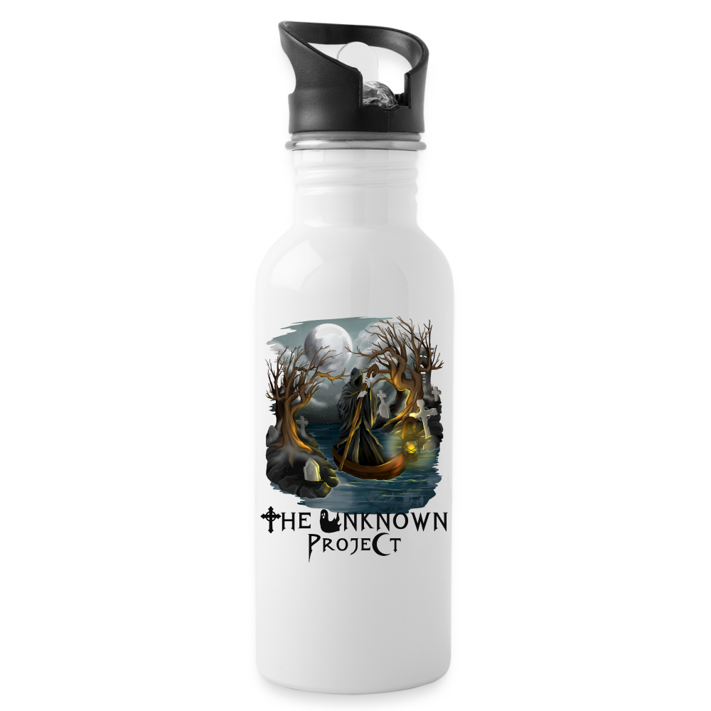 'The Unknown Project' Stainless Steel Water Bottle - white