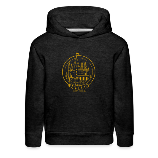 Youth GU Revelio Hoodie - Hufflepuff - charcoal grey