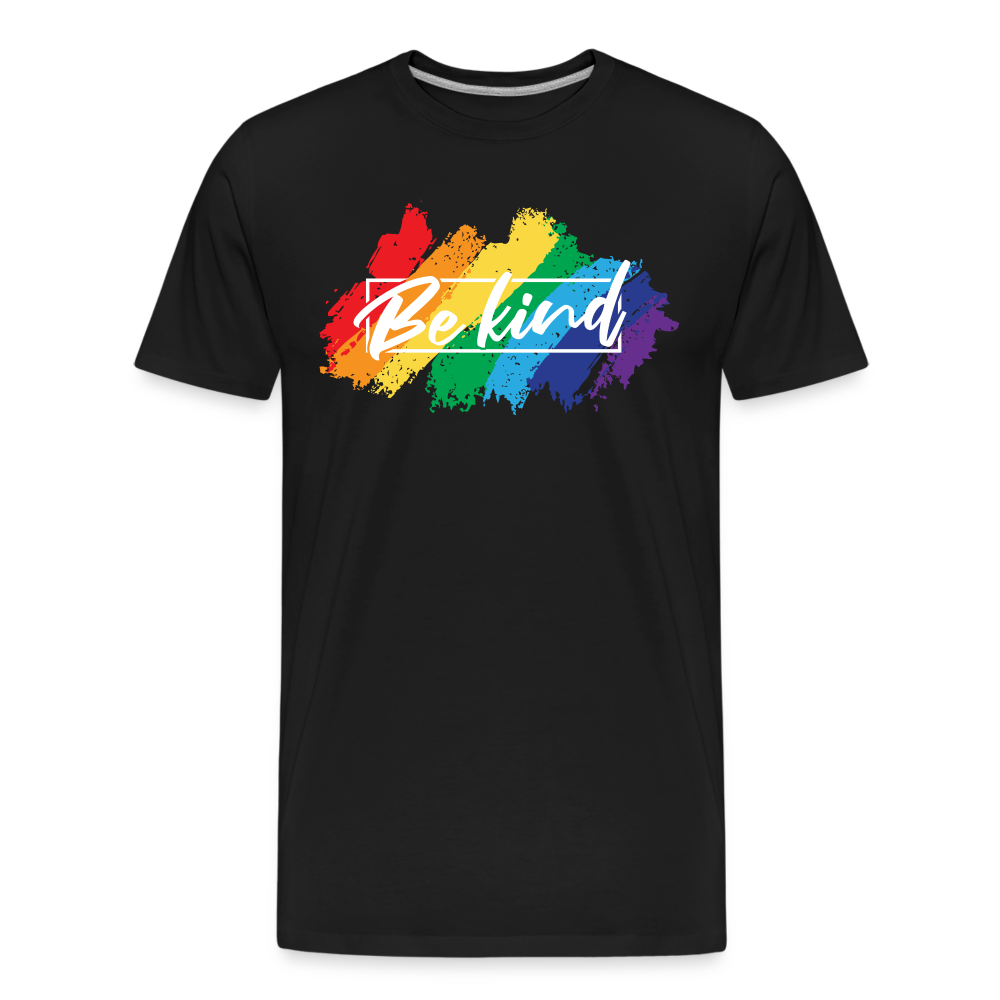 GU 'Be Kind' 🌈❤️ Pride Month Men’s Organic T-Shirt - black