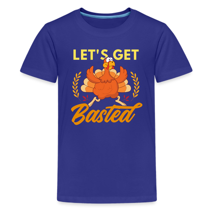 GU 'Let's Get Basted' Youth Premium T-Shirt - royal blue