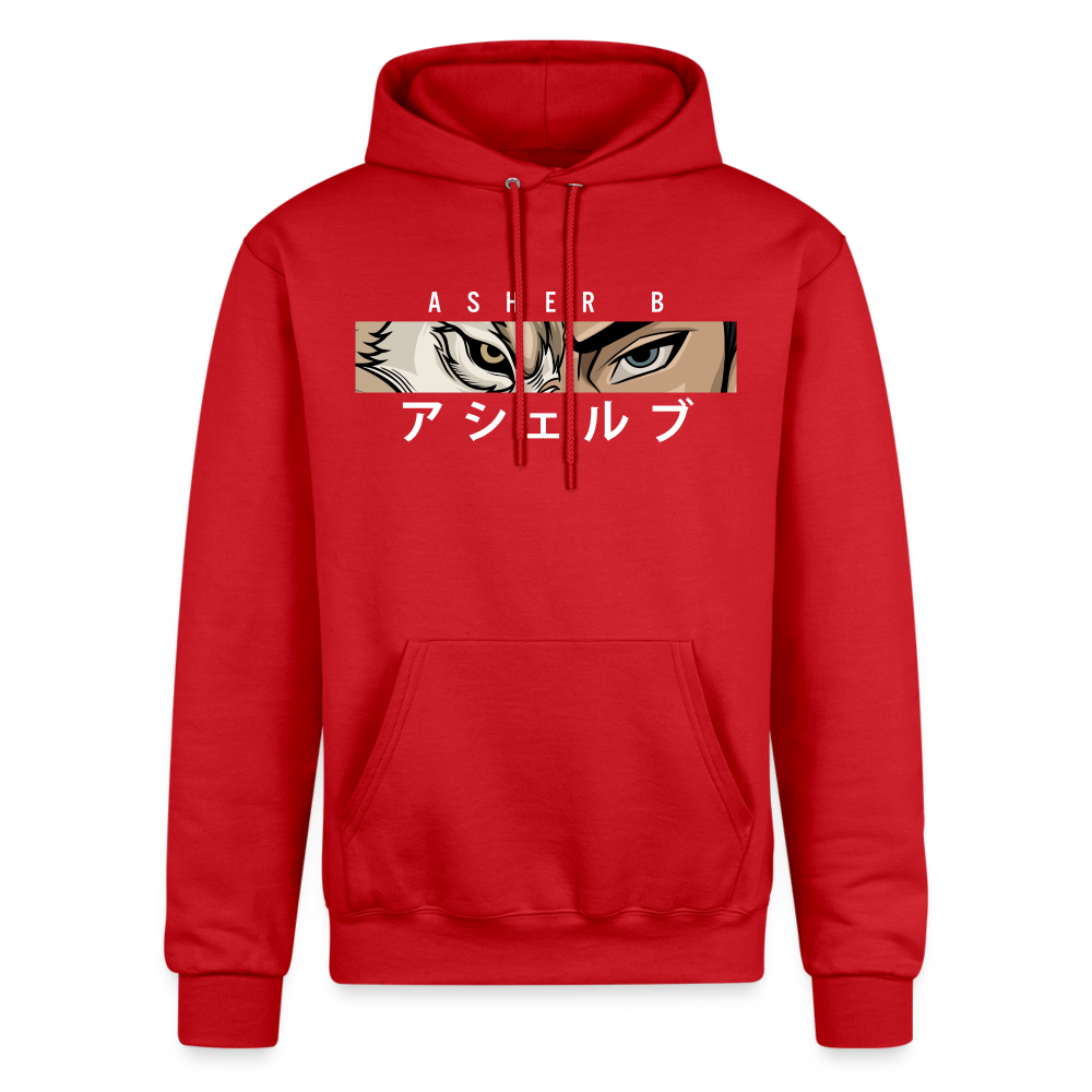 Asher B Champion Unisex Powerblend Hoodie - Scarlet