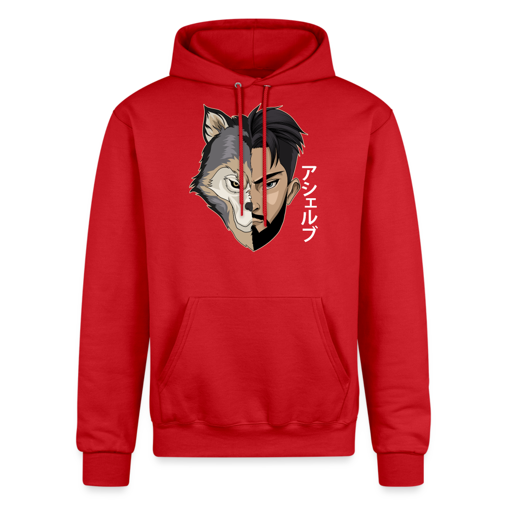 Asher B Champion Unisex Powerblend Hoodie - Scarlet