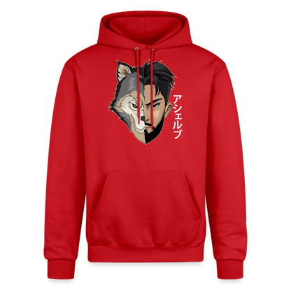 Asher B Champion Unisex Powerblend Hoodie - Scarlet