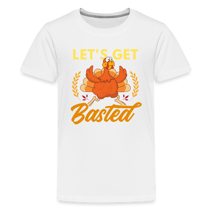 GU 'Let's Get Basted' Youth Premium T-Shirt - white