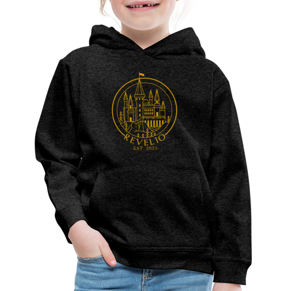 Youth GU Revelio Hoodie - Hufflepuff - charcoal grey