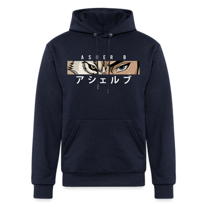 Asher B Champion Unisex Powerblend Hoodie - navy