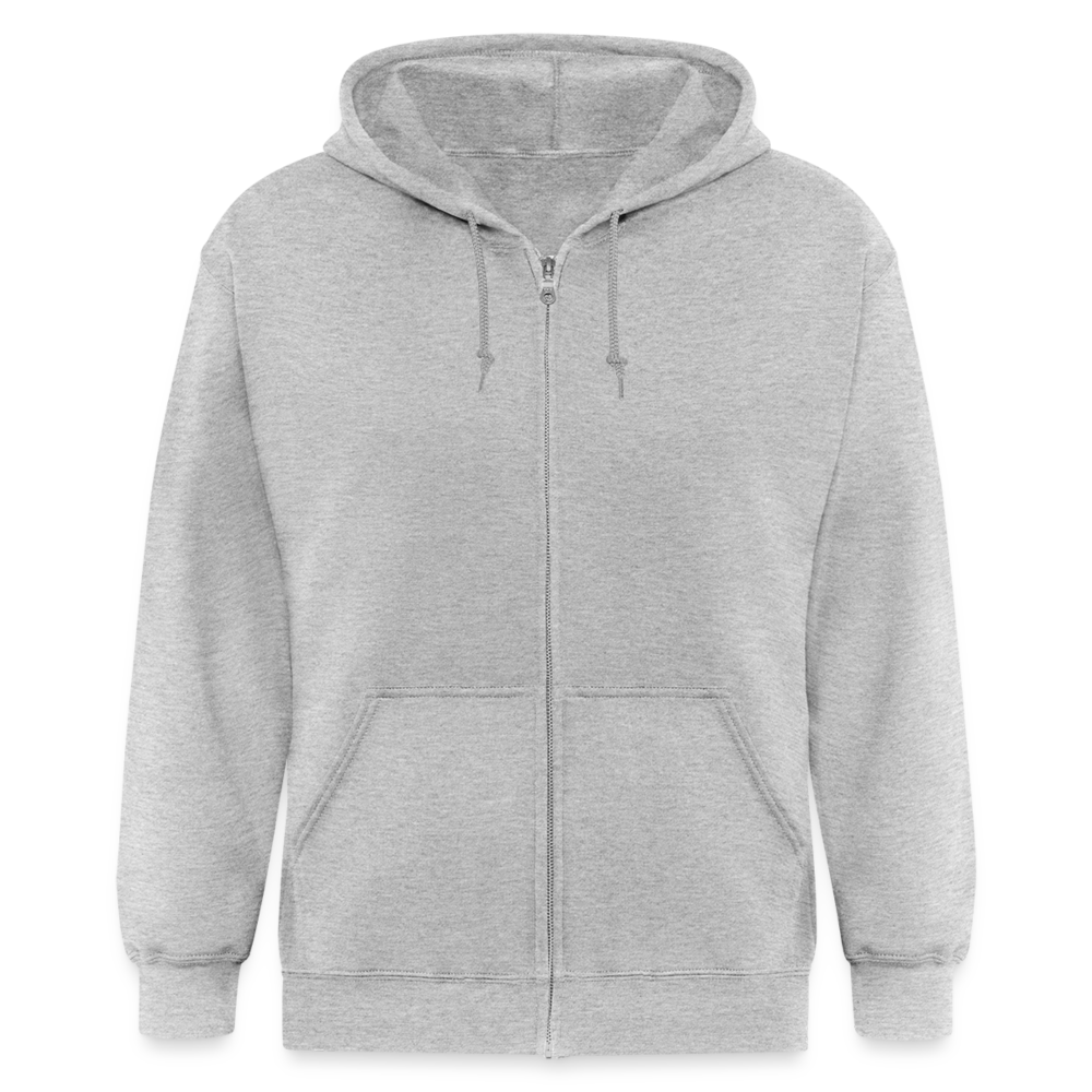 OG Akes Adult Zip Hoodie - heather gray