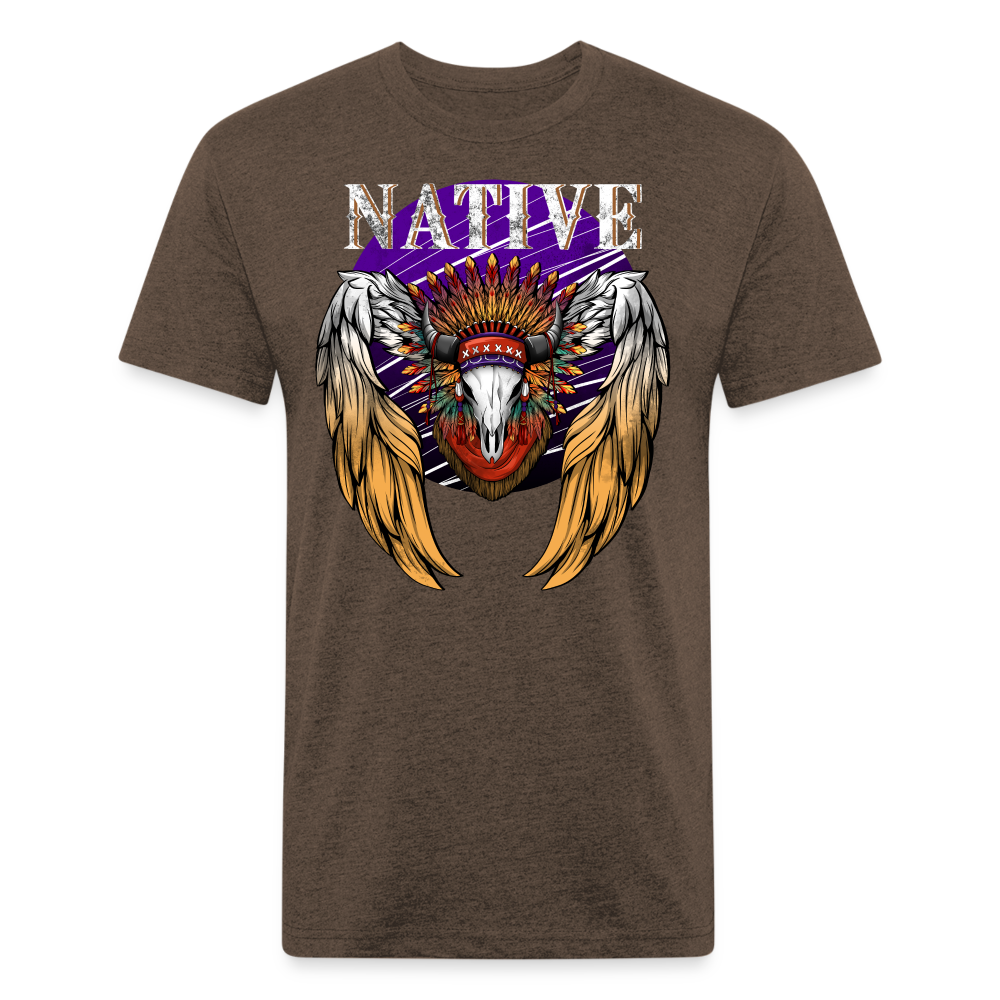 Native Fitted T-Shirt - heather espresso