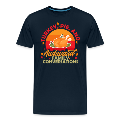 Adult GU 'Turkey and Pie' Premium T-Shirt - deep navy