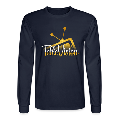 TelleVision Unisex Long Sleeve T-Shirt - navy