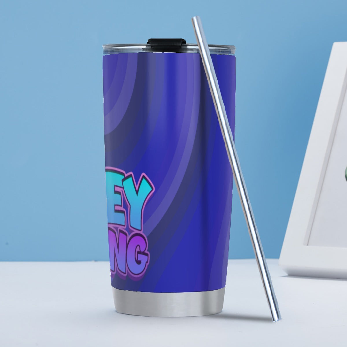 iSLEYGaming 'Pew-Pew' Tumbler With Straw