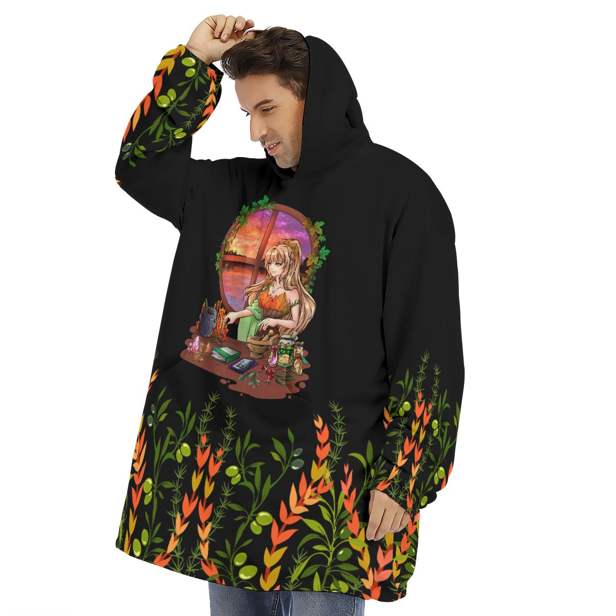 Adult Lady Nostia 'Alchemy' Fleece Blanket Hoodie