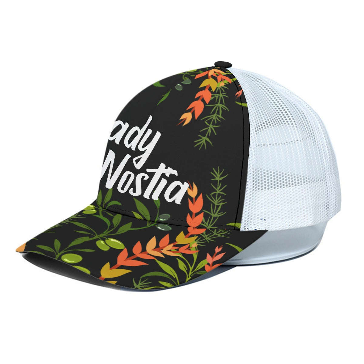 Lady Nostia White Mesh Trucker Hat