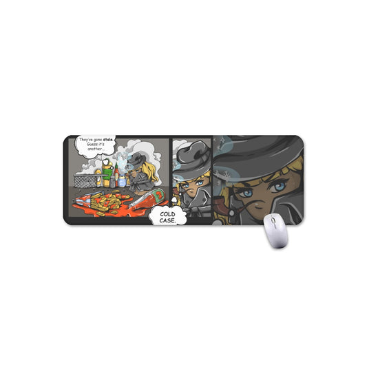 Mrs. Freeze 'Detective Potato' Large Mouse Pad