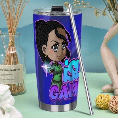 iSLEYGaming 'Pew-Pew' Tumbler With Straw