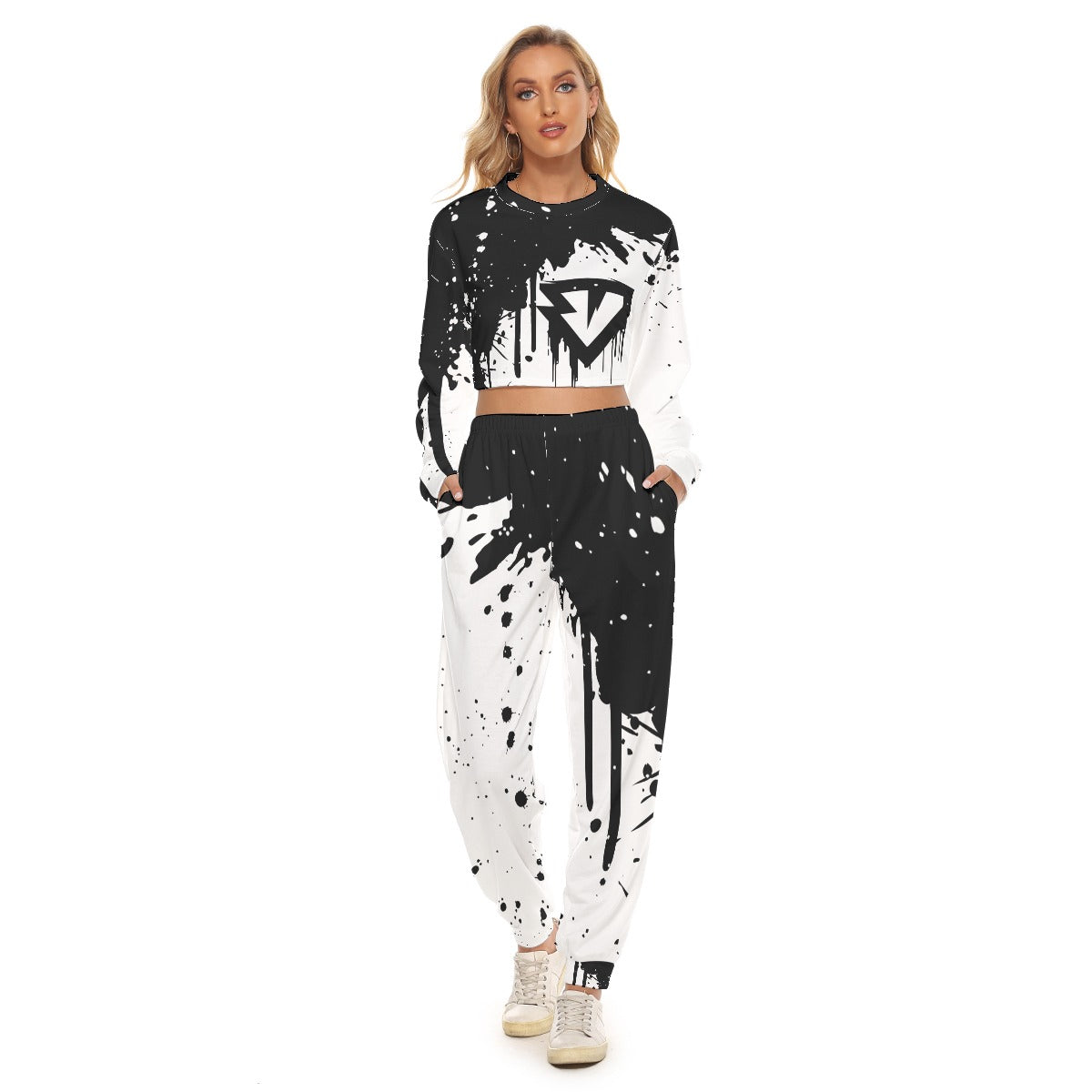 Women's RickyShredz 'That New Drip' Crop Sweatsuit