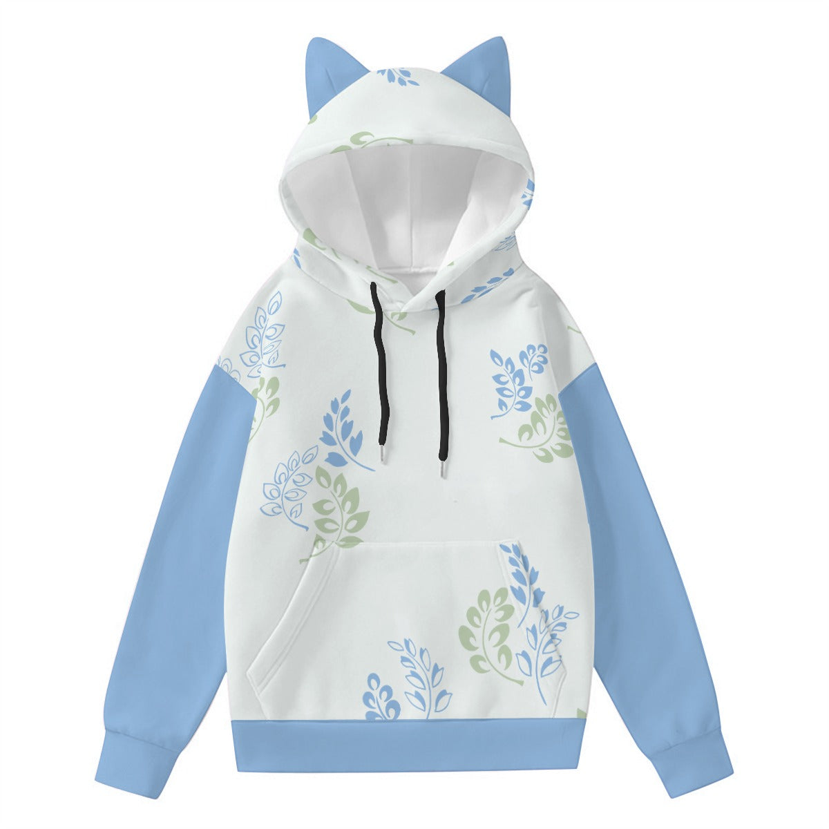 Women's All Over Print Cat Eat Hoodie