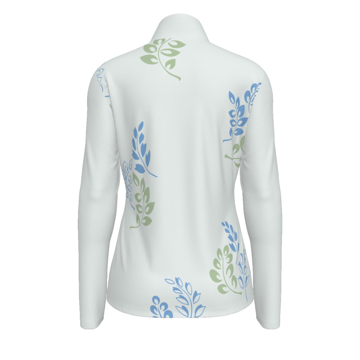 Women's All Over Print Quarter Zip Sport Sweatshirt