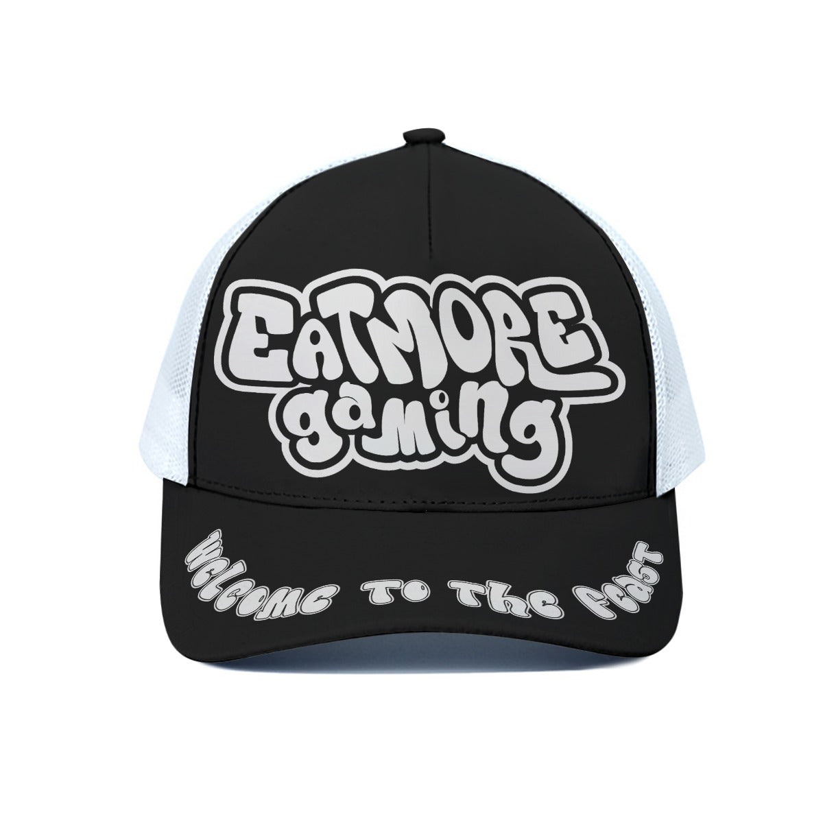 EatMore Gaming White Mesh Trucker Hat