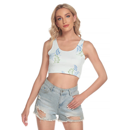 Women's All Over Print Cropped Tank Top