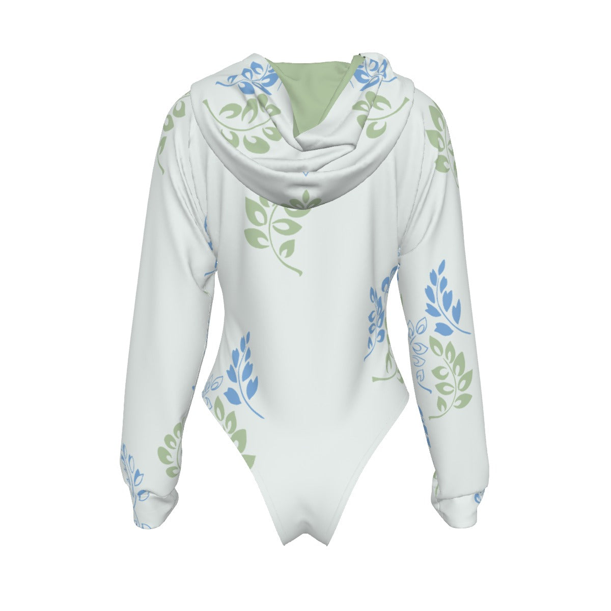 Women's All Over Print Hooded Bodysuit