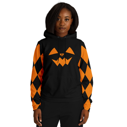 Adult Jack O Lantern Hoodie - Black